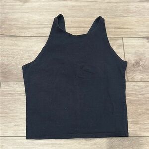 Abercrombie & Fitch Black Crop Tank